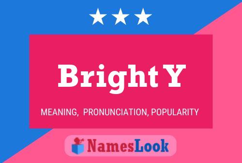 Bright Y 名字海报