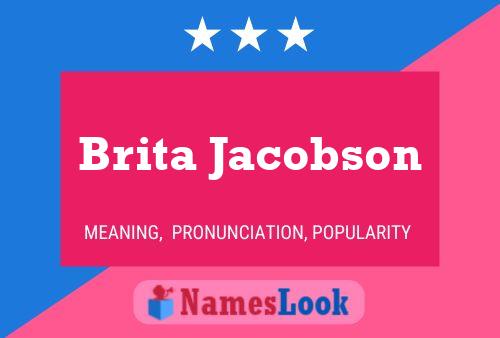 Brita Jacobson 名字海报