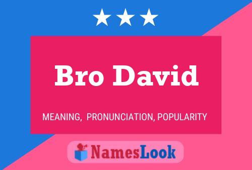 Bro David 名字海报