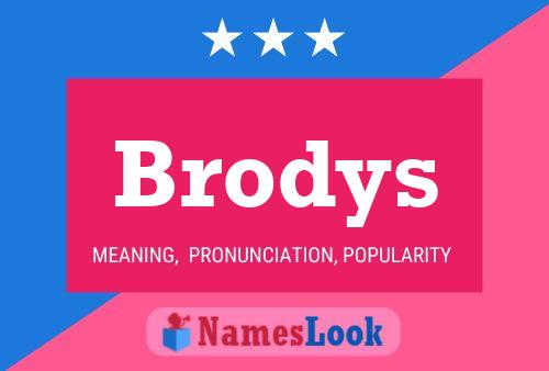 Brodys 名字海报