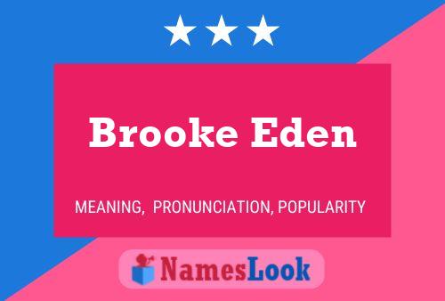 Brooke Eden 名字海报