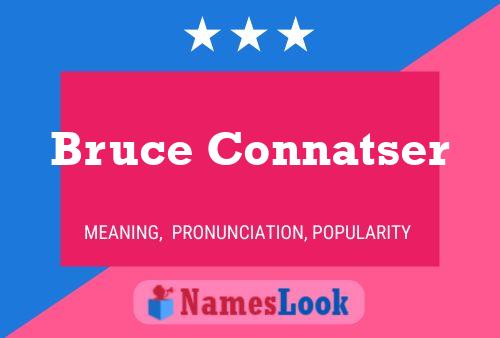 Bruce Connatser 名字海报