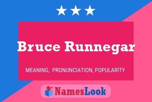 Bruce Runnegar 名字海报