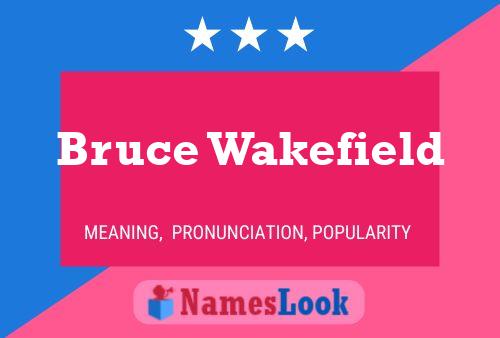 Bruce Wakefield 名字海报