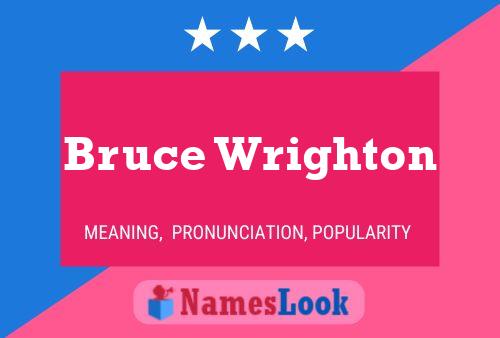 Bruce Wrighton 名字海报