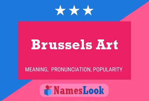 Brussels Art 名字海报