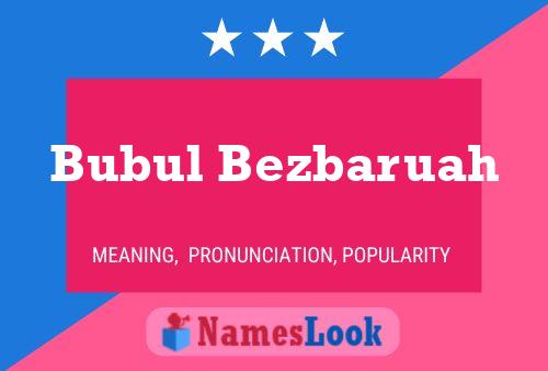 Bubul Bezbaruah 名字海报