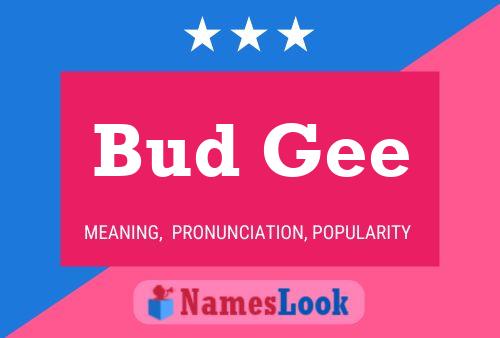 Bud Gee 名字海报