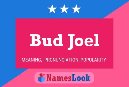 Bud Joel 名字海报