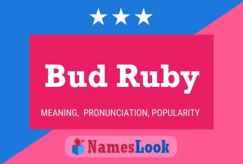 Bud Ruby 名字海报