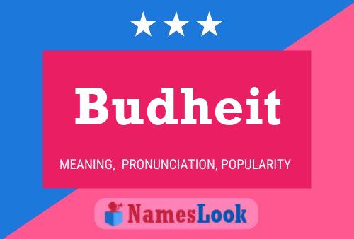 Budheit 名字海报