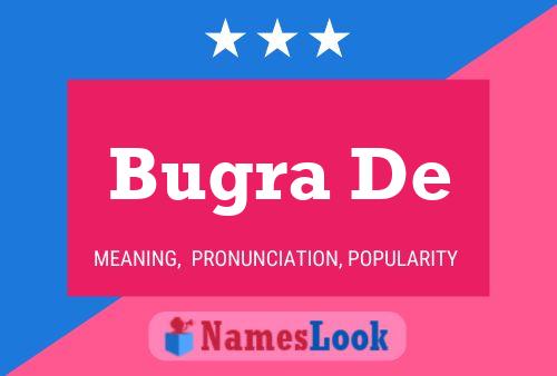 Bugra De 名字海报