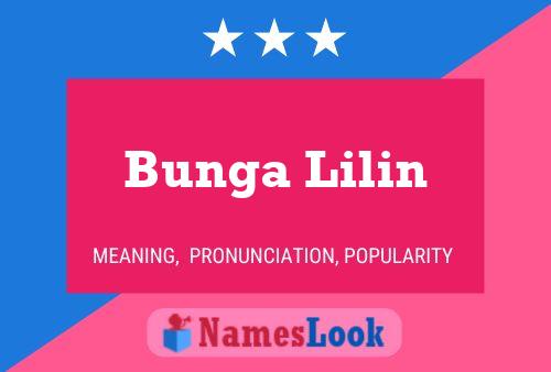 Bunga Lilin 名字海报