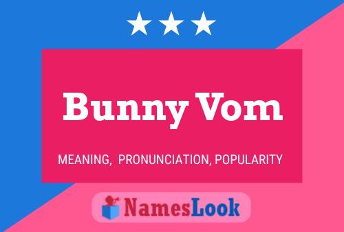 Bunny Vom 名字海报