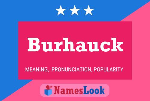 Burhauck 名字海报