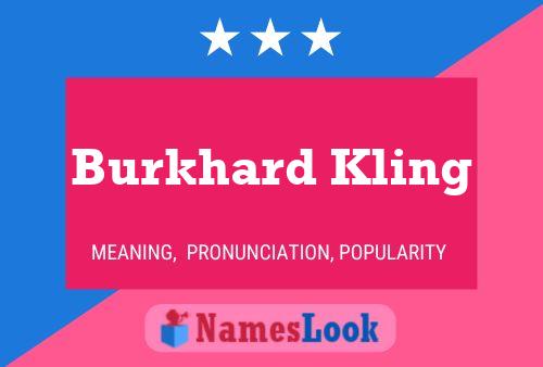 Burkhard Kling 名字海报