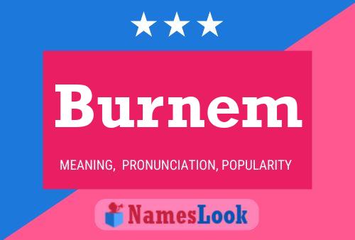 Burnem 名字海报