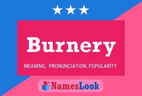 Burnery 名字海报