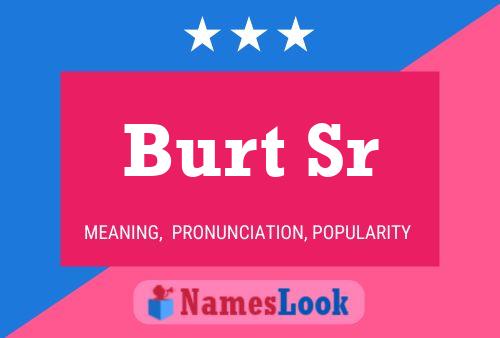 Burt Sr 名字海报