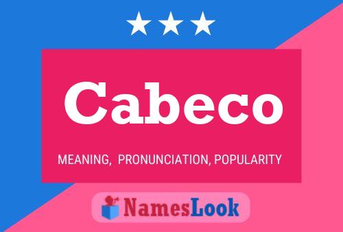 Cabeco 名字海报