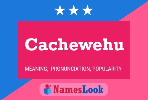 Cachewehu 名字海报