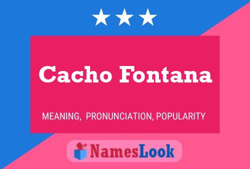 Cacho Fontana 名字海报