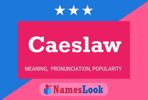 Caeslaw 名字海报