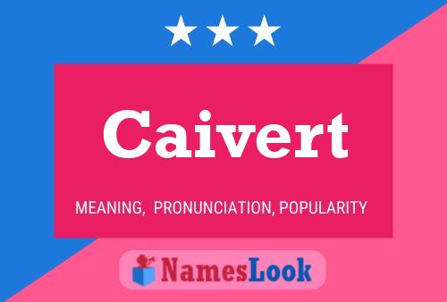 Caivert 名字海报