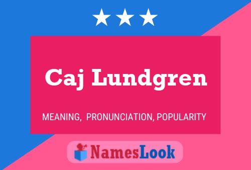 Caj Lundgren 名字海报