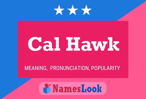 Cal Hawk 名字海报