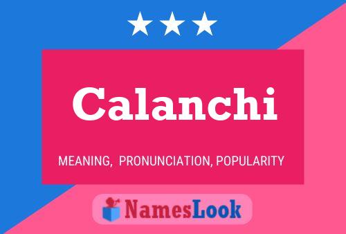 Calanchi 名字海报