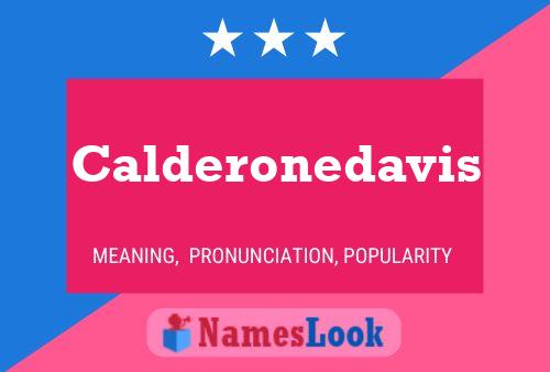 Calderonedavis 名字海报