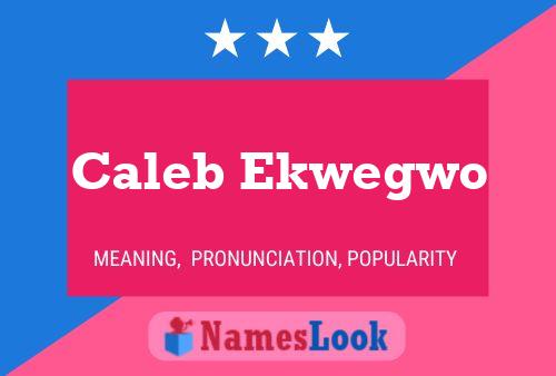 Caleb Ekwegwo 名字海报