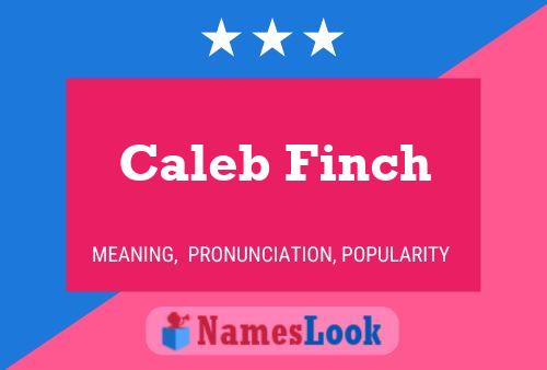 Caleb Finch 名字海报