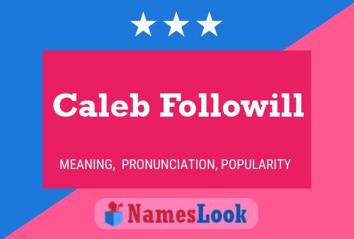 Caleb Followill 名字海报