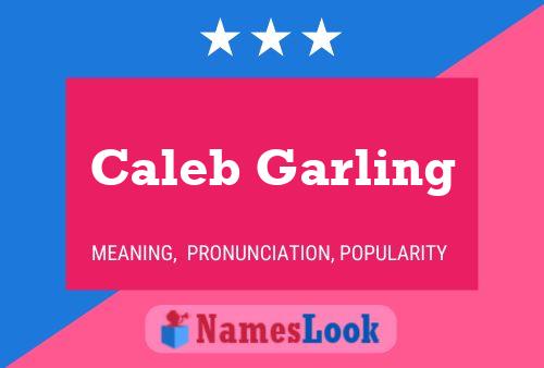 Caleb Garling 名字海报