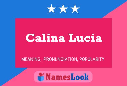 Calina Lucia 名字海报