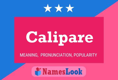 Calipare 名字海报