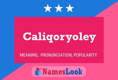 Caliqoryoley 名字海报