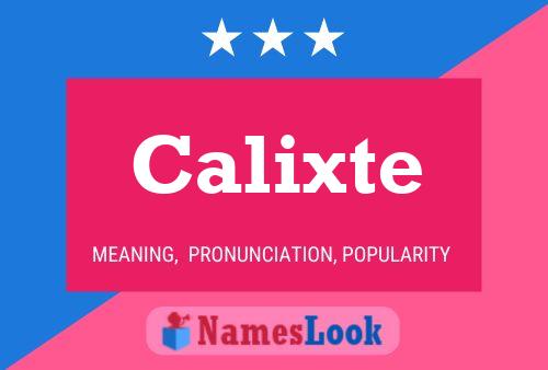 Calixte 名字海报