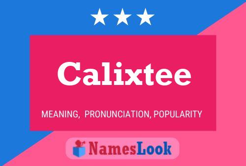 Calixtee 名字海报