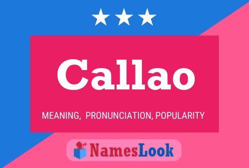 Callao 名字海报