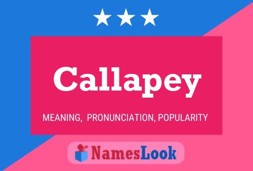 Callapey 名字海报