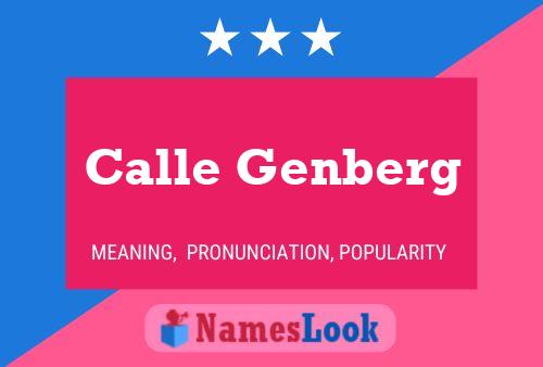 Calle Genberg 名字海报