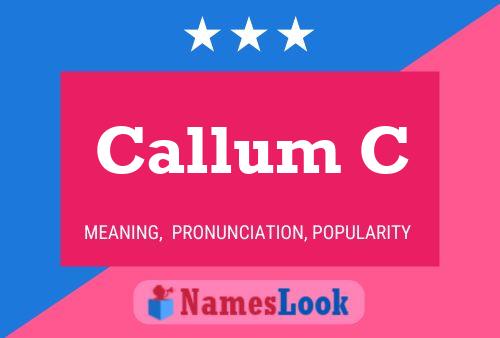 Callum C 名字海报