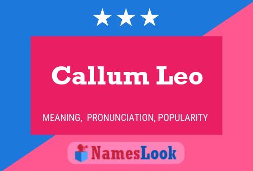 Callum Leo 名字海报