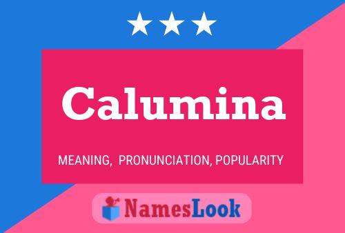 Calumina 名字海报