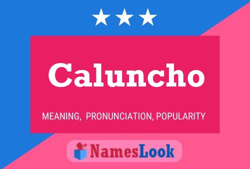 Caluncho 名字海报