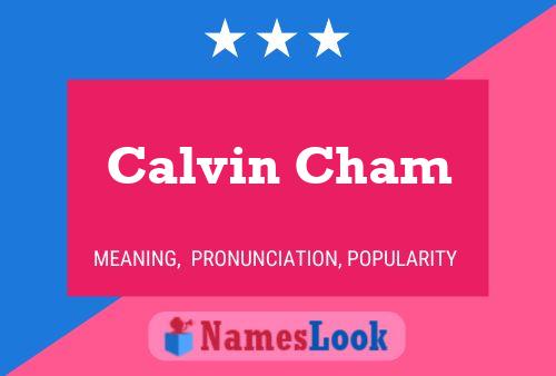 Calvin Cham 名字海报