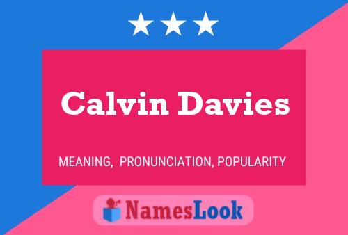 Calvin Davies 名字海报